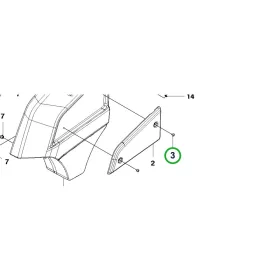 Husqvarna üzemanyagrendszer csavar M6x10 P 524, P 520D riderhez robbantott ábra