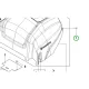 Husqvarna burkolat csavar P 520DX, P 525DX, P 535HX riderhez robbantott ábra