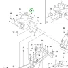 Husqvarna rugós anya P 524, P 524X, P 525D riderhez robbantott ábra