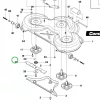 Husqvarna fűnyírókés mulcsozó 122 cm Combi 122 fűnyírótraktorhoz robbantott ábra