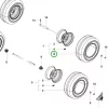 Husqvarna Starco Turf Grip Pro gumi 170/60 8 R 318X riderhez robbantott ábra