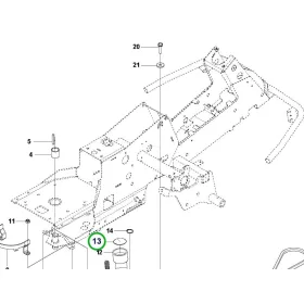 Husqvarna tömítőgyűrű sebességváltó R 214TC, R 216T AWD riderhez robbantott ábra