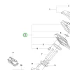 Husqvarna nem szőtt légszűrő 540 XP Mark III láncfűrészhez robbantott ábra