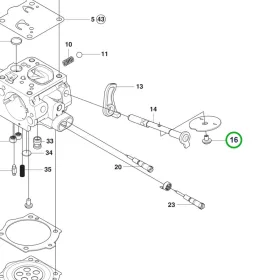 Husqvarna karburátor csavar 365, 372 XP, 550 XP láncfűrészhez robbantott ábra