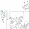 Husqvarna láncvezető forgattyúházhoz 365, 372 XP láncfűrészhez robbantott ábra
