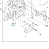 Husqvarna távtartó hüvely 365, 372 XP, 435 II, 445 II láncfűrészhez robbantott ábra