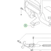 Husqvarna lemez kuplungfedélhez 346 XP, 353 láncfűrészhez robbantott ábra