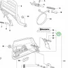 Husqvarna kuplungfedél 365, 372 XP láncfűrészhez robbantott ábra