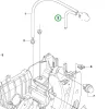 Husqvarna benzincső 42 mm 455, 460 Rancher láncfűrészhez robbantott ábra