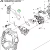 Husqvarna benzincső 127 mm 545RXT fűkaszához robbantott ábra