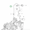 Husqvarna benzincső 210 mm 455e Rancher, 465 Rancher láncfűrészhez robbantott ábra