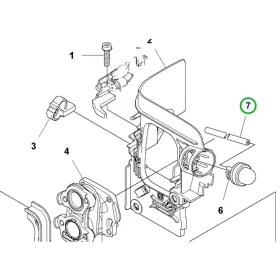 Husqvarna benzincső 223 mm karburátorhoz 545RX, 545FR fűkaszához robbantott ábra
