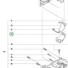 Husqvarna forgattyúház betét 327Rx, 327RDx fűkaszához robbantott ábra