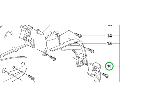 Husqvarna lemez láncfékhez 346 XP, 353, 455 Rancher láncfűrészhez robbantott ábra