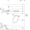 Husqvarna láncfékház komplett 350, 353 láncfűrészhez robbantott ábra
