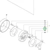 Husqvarna csapágypersely 555RXT, 555FXT fűkaszához robbantott ábra