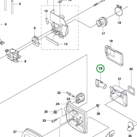 Husqvarna levegőbemenet 345FX fűkaszához robbantott ábra