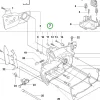 Husqvarna forgattyúház 346 XP, 353 láncfűrészhez robbantott ábra