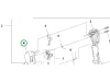 Husqvarna markolatfél bal 545RX, 545FR, 555RXT fűkaszához robbantott ábra