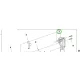 Husqvarna markolatfél jobb 545RX, 545FR, 555RXT fűkaszához robbantott ábra