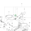 Husqvarna üzemanyagtartály kar 564 XP, 585, 592 XP láncfűrészhez robbantott ábra