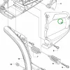 Husqvarna fedél 455 Rancher, 460 Rancher, 465 Rancher láncfűrészhez robbantott ábra