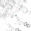 Husqvarna földelőlemez tanksapkához 455, 460 Rancher láncfűrészhez robbantott ábra