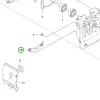 Husqvarna kábeltartó tanklevegőztető mellett 345FX, 343R fűkaszához robbantott ábra