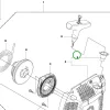 Husqvarna persely 135, 140, 435, 445 láncfűrészhez robbantott ábra