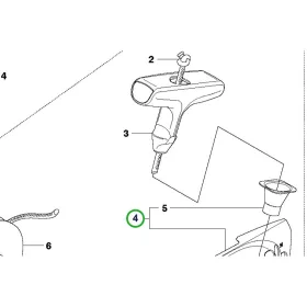 Husqvarna berántóház 455, 460 Rancher láncfűrészhez robbantott ábra