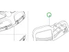 Husqvarna szórásvédő 300 mm 545RX, 545FR, 343R fűkaszához robbantott ábra