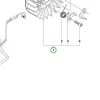Husqvarna lendkerék 455, 460 Rancher láncfűrészhez robbantott ábra
