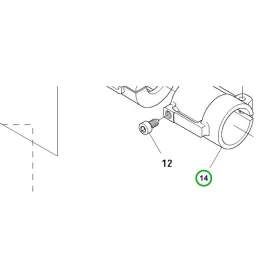 Husqvarna szorítóhüvely 28 mm 135R, 535RX, 535RXT fűkaszához robbantott ábra