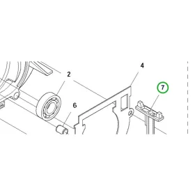 Husqvarna forgattyúház betét 135R, 535RX, 535RXT fűkaszához robbantott ábra