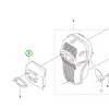 Husqvarna kipufogó tartólemez 555RXT, 555FXT fűkaszához robbantott ábra