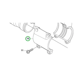 Husqvarna fogantyú torony kupak 535RXT fűkaszához robbantott ábra