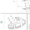 Husqvarna damilfej védő komplett 135R, 535RX, 535RXT fűkaszához robbantott ábra