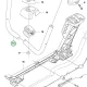 Husqvarna kormányrúd megmunkált 520iRX akkus fűkaszához robbantott ábra