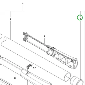 Husqvarna késmagasságállító persely 535RX, 135R, 333R fűkaszához robbantott ábra