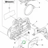 Husqvarna láncfeszítő csavar 435 II, 440 II, 445 II láncfűrészhez robbantott ábra