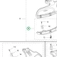 Husqvarna szórásvédő kupak 135R, 535RX, 535RXT, 543RS fűkaszához robbantott ábra