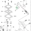 Husqvarna karburátor összekötő rúd 455, 460 Rancher láncfűrészhez robbantott ábra