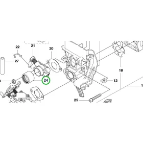 Husqvarna bemeneti cső 555RXT, 555FXT fűkaszához robbantott ábra