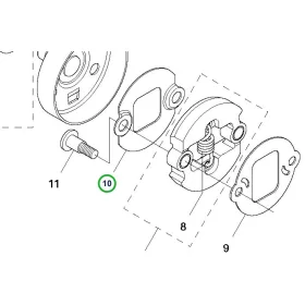 Husqvarna kuplung alátét 135R, 535RX, 535RXT fűkaszához robbantott ábra