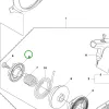 Husqvarna kötéltárcsa meghajtó 340, 345, 350, 435 láncfűrészhez robbantott ábra