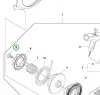 Husqvarna berántó csavar M5x15 435, 440, 450 láncfűrészhez robbantott ábra