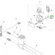 Husqvarna felfüggesztés anya 545RX, 545FR, 555RXT fűkaszához robbantott ábra