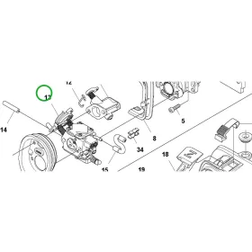 Husqvarna karburátor komplett 545RX, 545RXT, 545FR fűkaszához robbantott ábra
