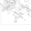 Husqvarna láncvédő koptató 135, 140, 435, 440 láncfűrészhez robbantott ábra
