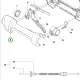 Husqvarna gázkar markolatfél 525LK, 535RXT fűkaszához robbantott ábra